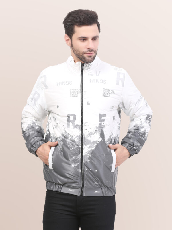 Wanghua Men’s White Dual color Jacket